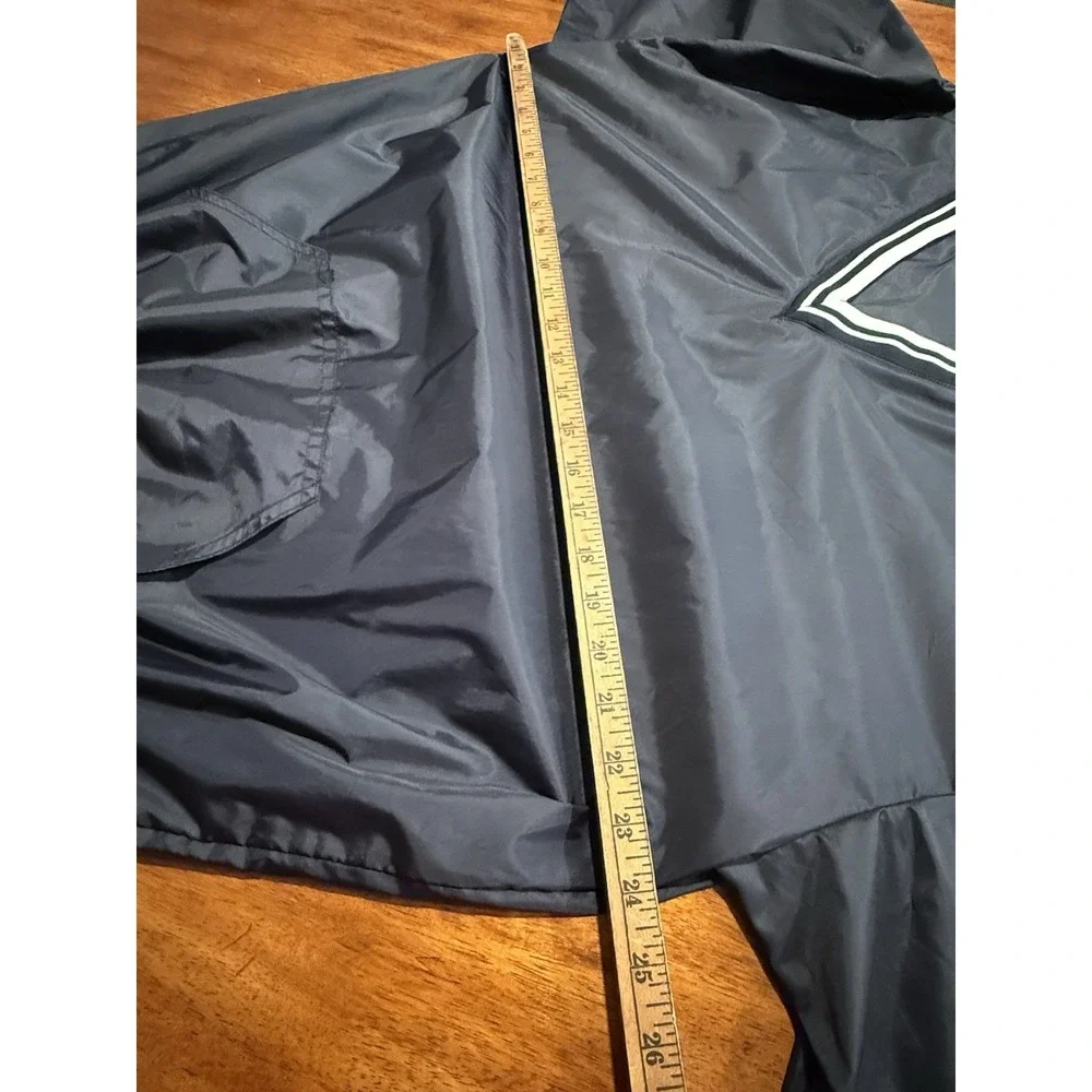 VTG Highland Outfitters Black V Neck Pullover Windbreaker‎ Jacket Men's Large L